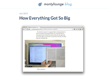 Tablet Screenshot of blog.montylounge.com